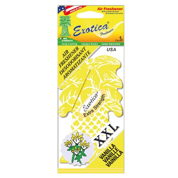 Exotica Fresheners AIR FRESHENER XXL VANILLA TRILINGUAL PT1XXLVAN